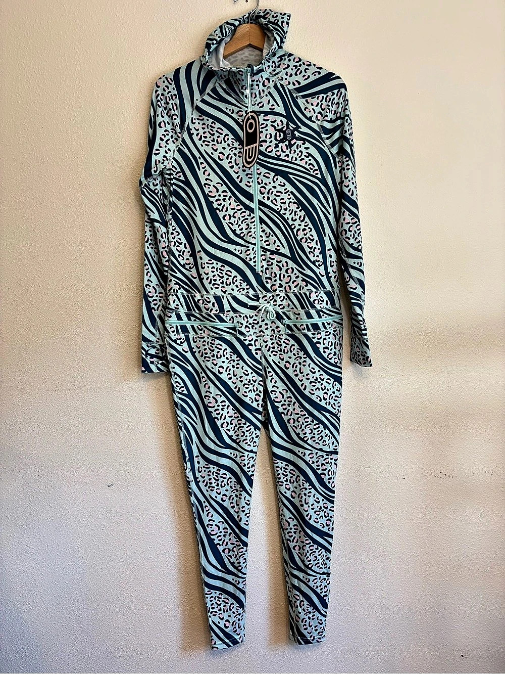 Airblaster Ninja Suit Printed Hooded Jumpsuit Size Medium NWT